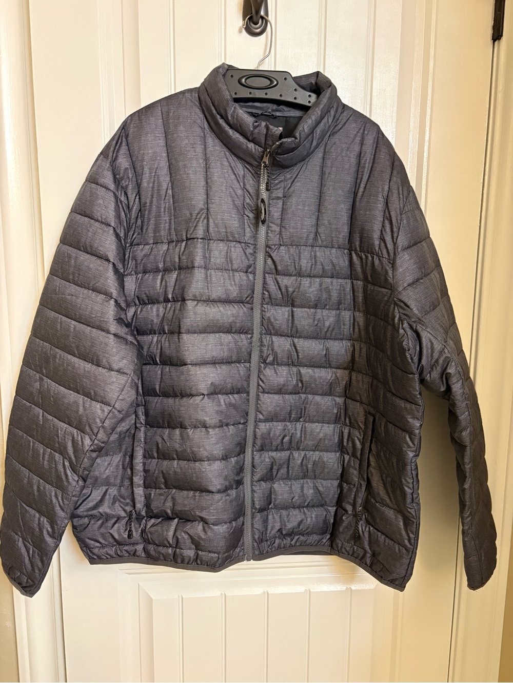Swiss Tech Men's Heather Gray Quilted Puffer Jacket